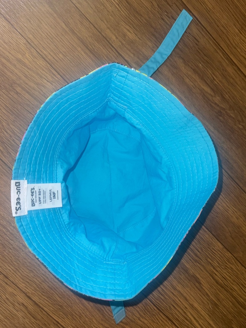 Bucees bucket hat toddler reversible colorful floral - Picture 5 of 5